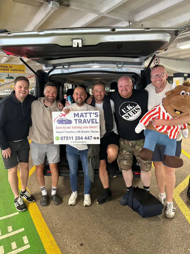 A group heading out with Matt's Travel